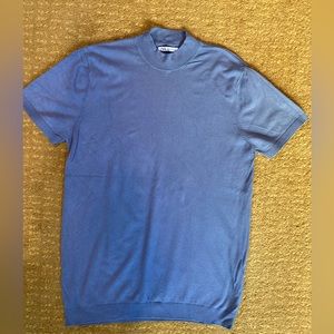 Zara men’s mock neck short sleeve sweater